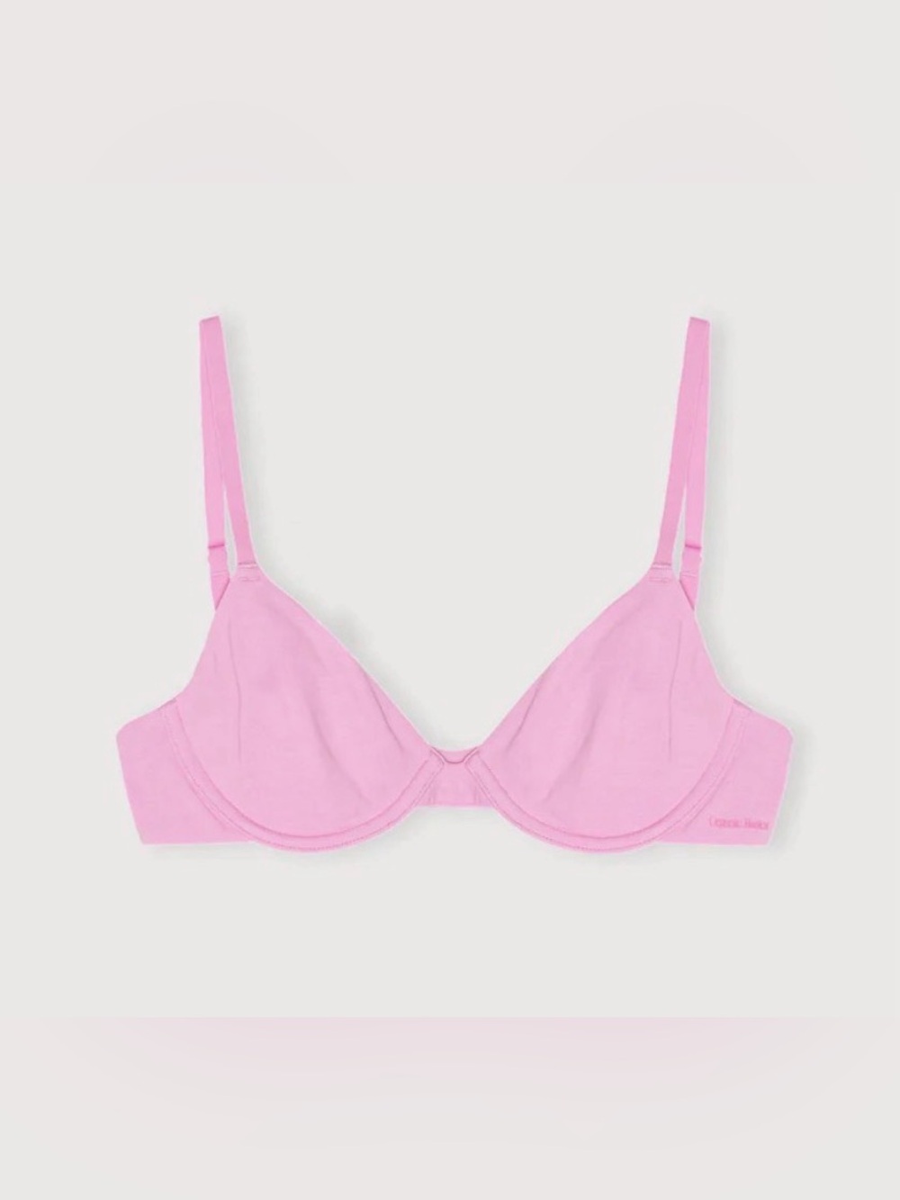 Organic Basics Core Unlined Demi Bra in Petal Pink, 36D